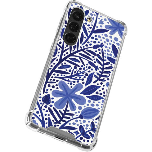 Cat Coq Blue Garden Galaxy S23 Clear Case