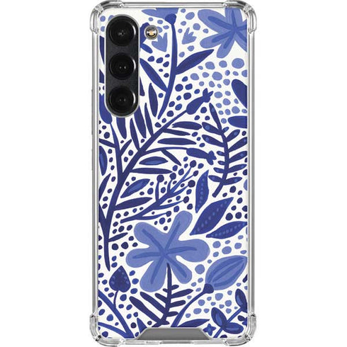 Cat Coq Blue Garden Galaxy S23 Plus Clear Case