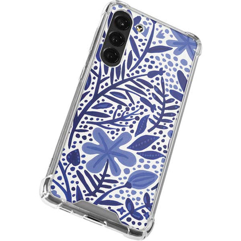 Cat Coq Blue Garden Galaxy S23 Plus Clear Case