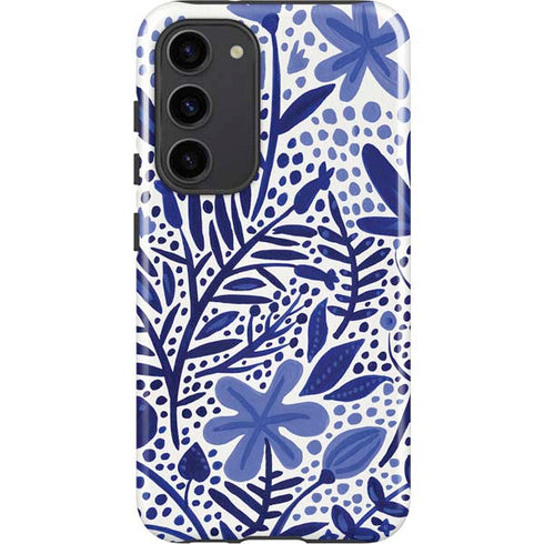 Cat Coq Blue Garden Galaxy S23 Plus Pro Case