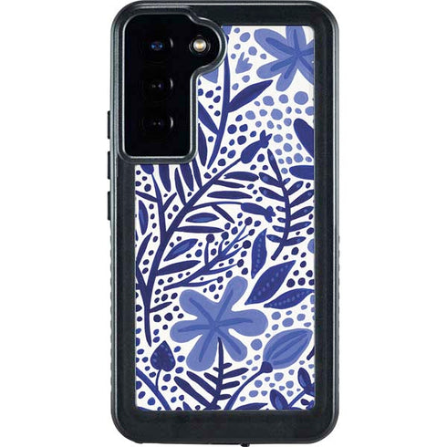 Cat Coq Blue Garden Galaxy S23 Plus Waterproof Case