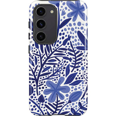Cat Coq Blue Garden Galaxy S23 Pro Case