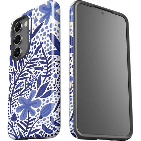 Cat Coq Blue Garden Galaxy S23 Pro Case