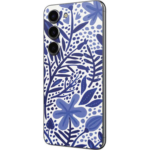 Cat Coq Blue Garden Galaxy S23 Skin