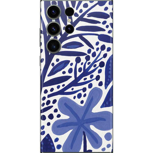 Cat Coq Blue Garden Galaxy S23 Ultra Skin