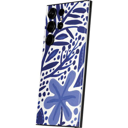 Cat Coq Blue Garden Galaxy S23 Ultra Skin