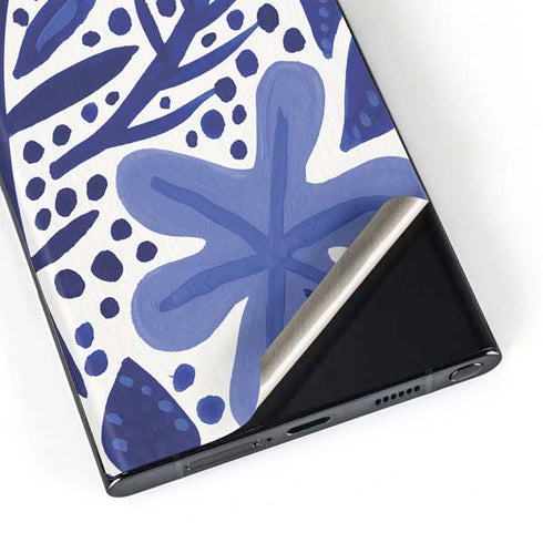 Cat Coq Blue Garden Galaxy S23 Ultra Skin