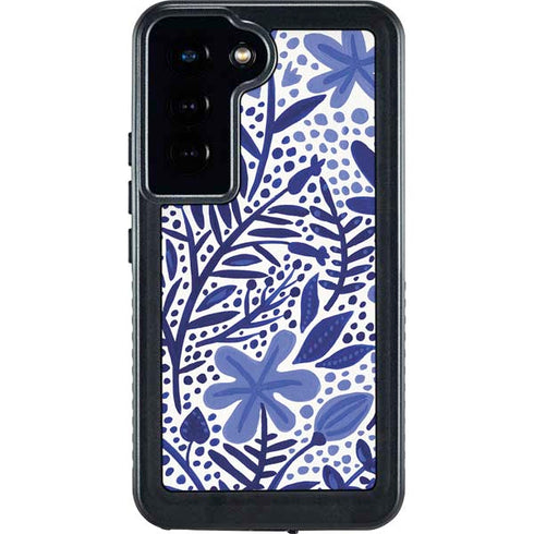 Cat Coq Blue Garden Galaxy S23 Waterproof Case