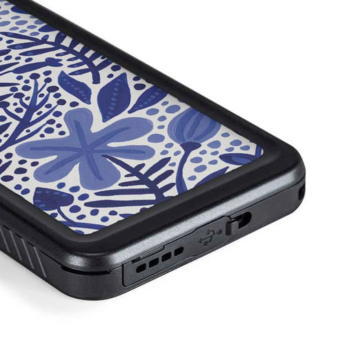 Cat Coq Blue Garden Galaxy S23 Waterproof Case