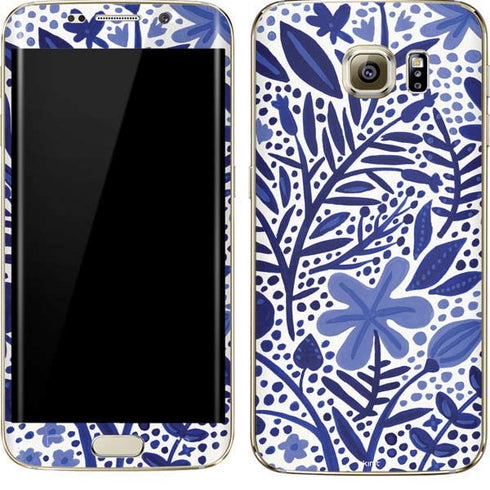 Cat Coq Blue Garden Galaxy S7 Edge Skin
