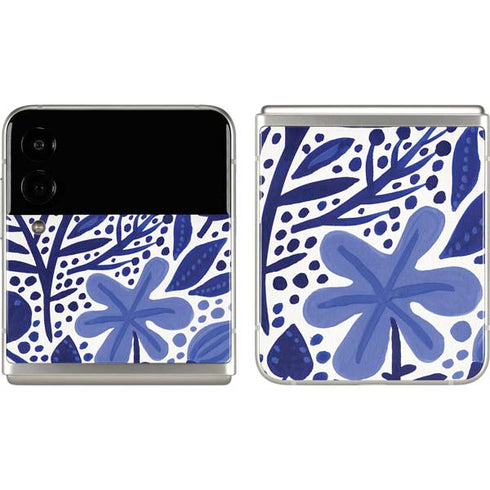 Cat Coq Blue Garden Galaxy Z Flip3 5G Skin