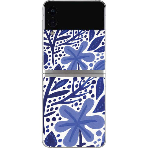 Cat Coq Blue Garden Galaxy Z Flip3 5G Skin