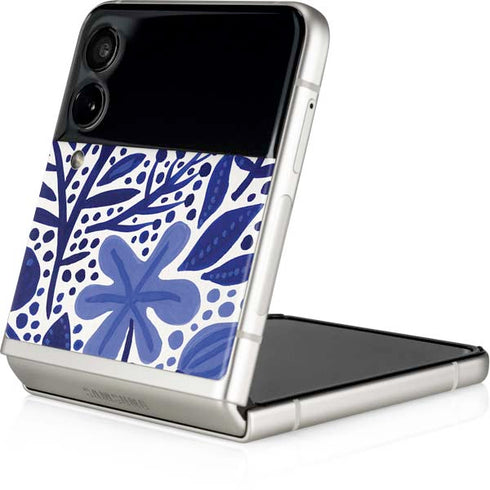 Cat Coq Blue Garden Galaxy Z Flip3 5G Skin