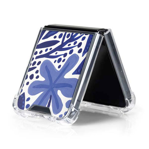 Blue Garden by Cat Coq Galaxy Z Flip5 5G Clear Case