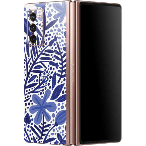 Cat Coq Blue Garden Galaxy Z Fold2 5G Skin