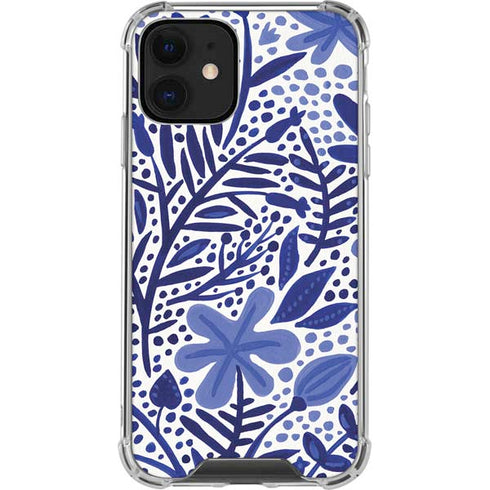 Cat Coq Blue Garden iPhone 12 Clear Case