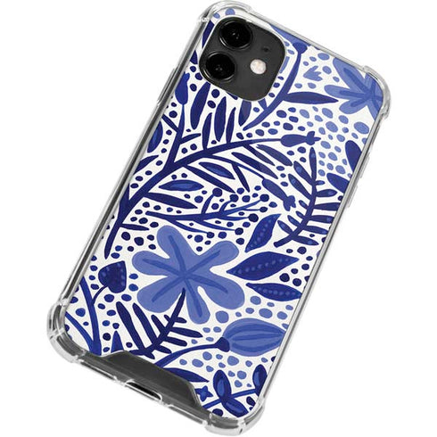 Cat Coq Blue Garden iPhone 12 Clear Case