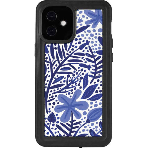 Cat Coq Blue Garden iPhone 12 Mini Waterproof Case