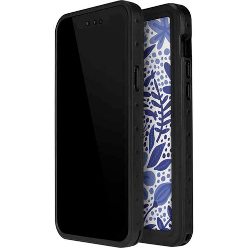 Cat Coq Blue Garden iPhone 12 Pro Waterproof Case