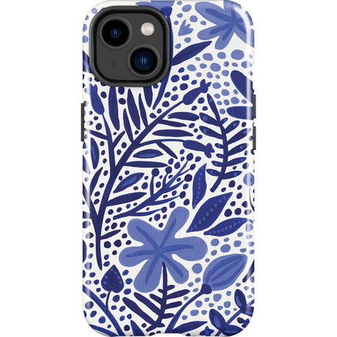 Blue Garden by Cat Coq iPhone 15 Plus Impact Case