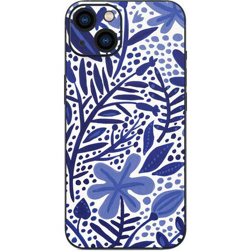 Cat Coq Blue Garden iPhone 14 Plus Skin