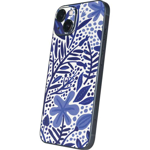 Cat Coq Blue Garden iPhone 14 Plus Skin