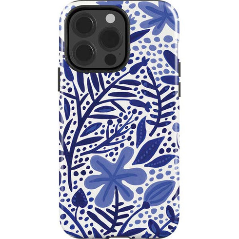Blue Garden by Cat Coq iPhone 15 Pro Impact Case