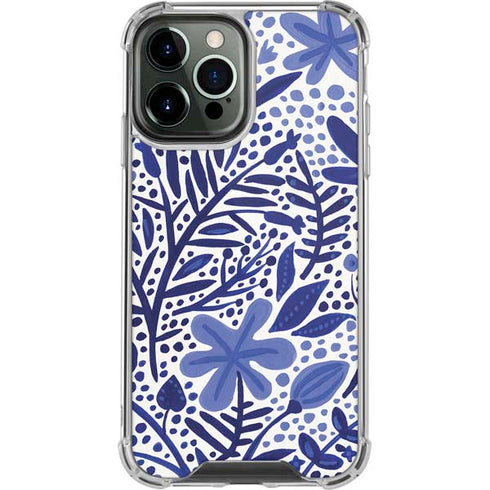 Cat Coq Blue Garden iPhone 14 Pro Max Clear Case