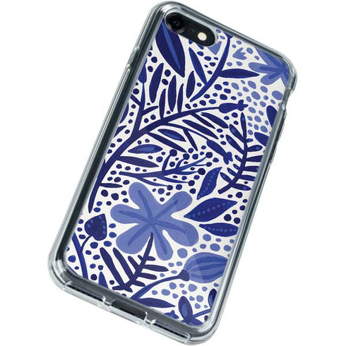 Cat Coq Blue Garden iPhone SE (2nd & 3rd Gen) Clear Case