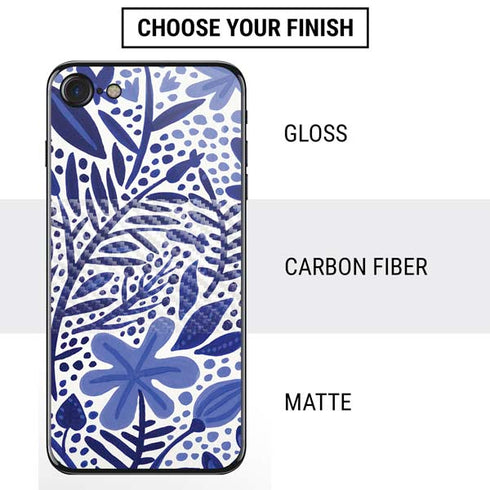 Cat Coq Blue Garden iPhone SE (2nd & 3rd Gen) Skin