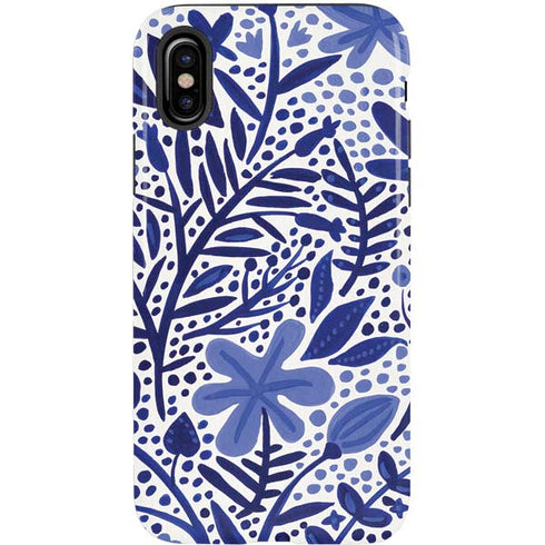 Cat Coq Blue Garden iPhone X Pro Case