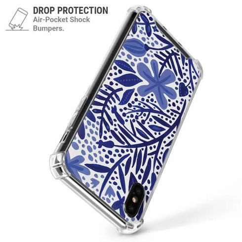 Blue Garden by Cat Coq iPhone XS Max Clear Case