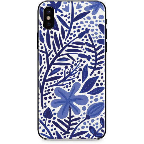 Cat Coq Blue Garden iPhone XS Skin