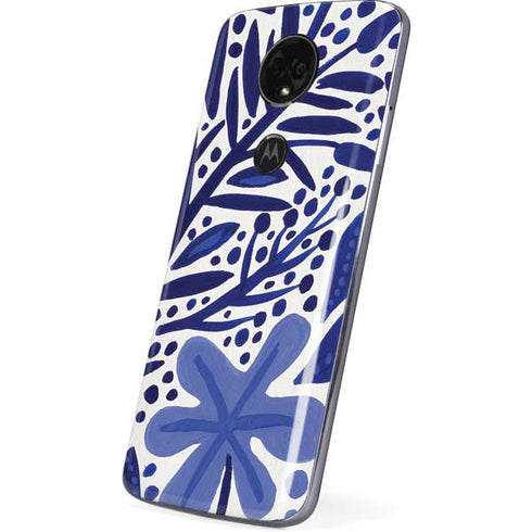 Cat Coq Blue Garden Moto E5 Plus Skin