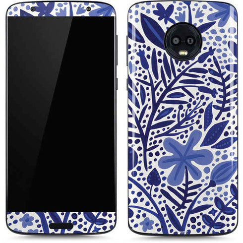 Cat Coq Blue Garden Moto G6 Skin