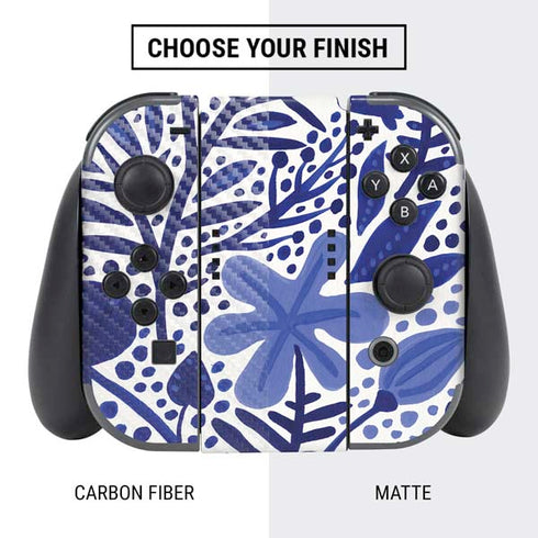 Cat Coq Blue Garden Nintendo Switch Bundle Skin