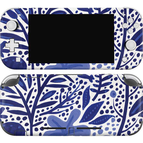 Cat Coq Blue Garden Nintendo Switch Lite Skin