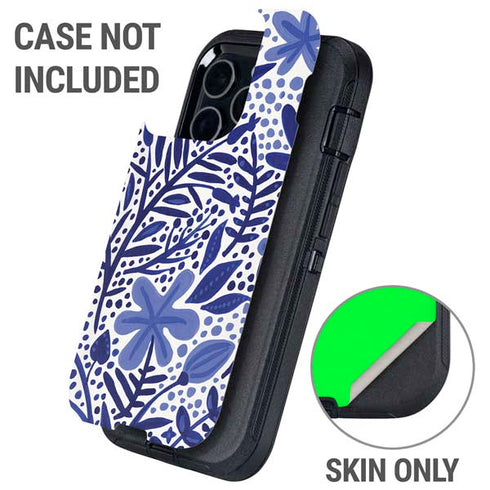 Blue Garden by Cat Coq Otterbox Defender iPhone Skin