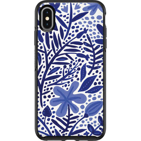 Cat Coq Blue Garden Otterbox Symmetry iPhone Skin