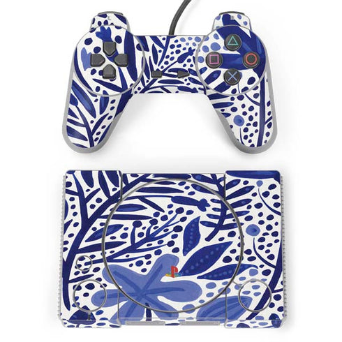 Cat Coq Blue Garden PlayStation Classic Bundle Skin
