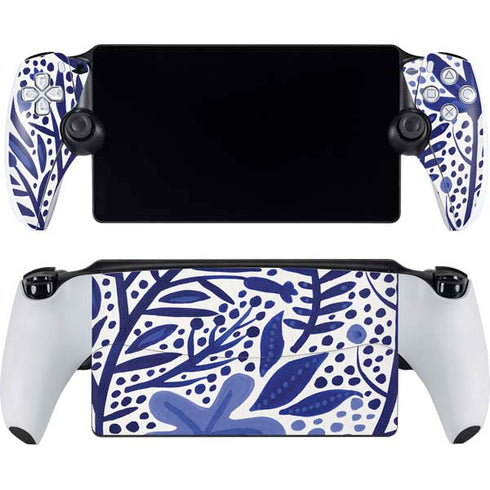 Blue Garden by Cat Coq PlayStation Portal Remote Player Skin
