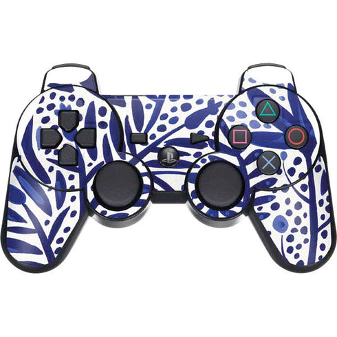 Cat Coq Blue Garden PS3 Dual Shock wireless controller Skin