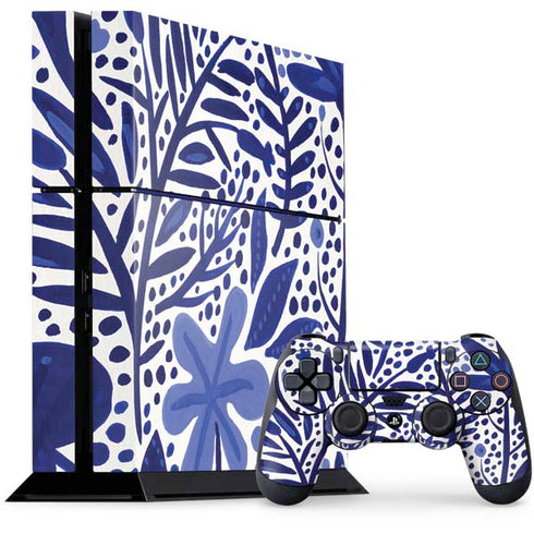 Cat Coq Blue Garden PS4 Console and Controller Bundle Skin