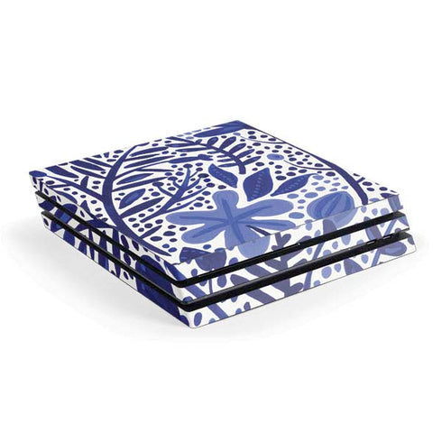 Cat Coq Blue Garden PS4 Pro Console Skin