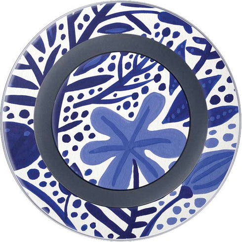 Cat Coq Blue Garden Wireless Charger Skin