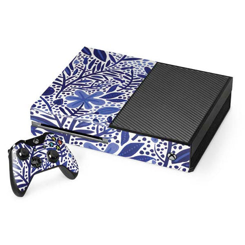 Cat Coq Blue Garden Xbox One Console and Controller Bundle Skin