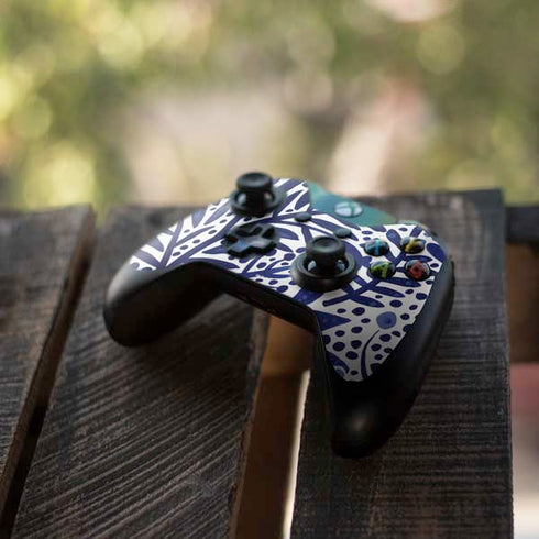 Cat Coq Blue Garden Xbox One Controller Skin