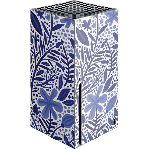 Cat Coq Blue Garden Xbox Series X Console Skin