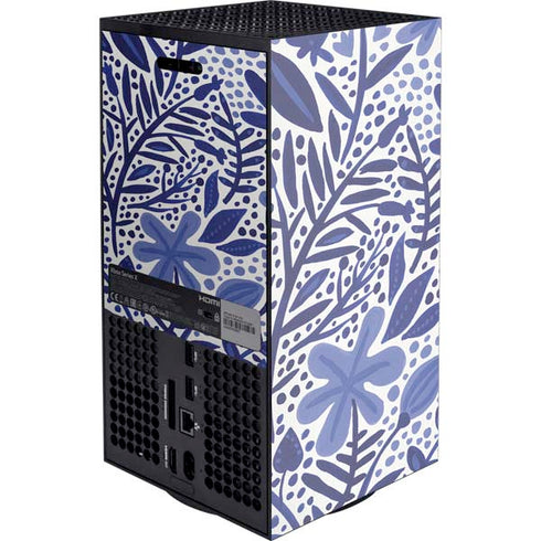 Cat Coq Blue Garden Xbox Series X Console Skin