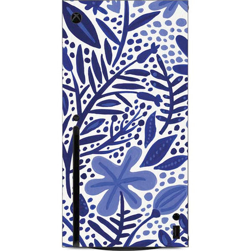 Cat Coq Blue Garden Xbox Series X Console Skin